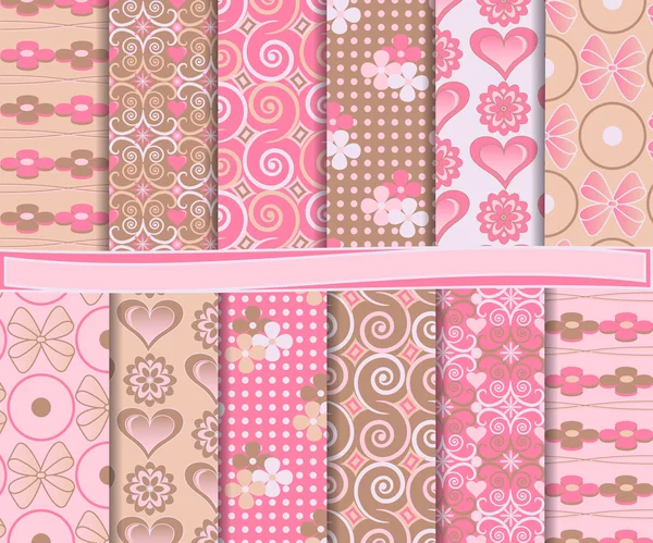 vektör kümesi scrapbook kağıt