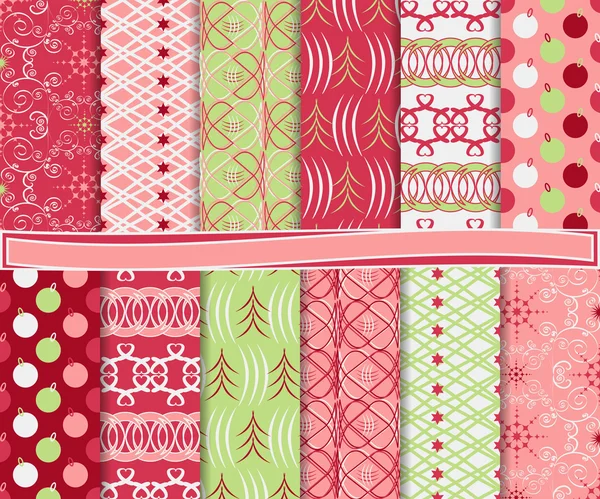 karalama defteri için Noel kağıdı tasarlamak vektör ayarla