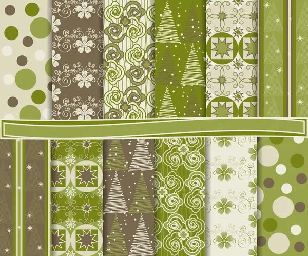 karalama defteri için Noel kağıdı tasarlamak vektör ayarla