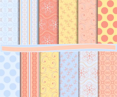 tasarlamak vektör scrapbook kağıt ayarla