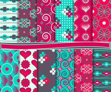 Kağıt Sevgiliye soyut vektör ayarla