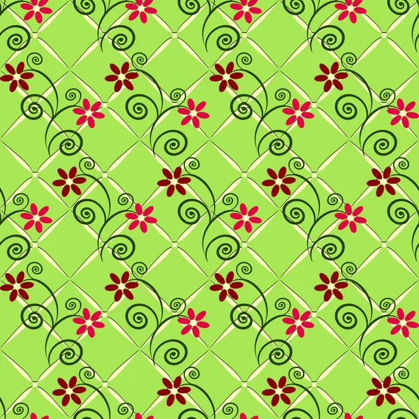 Patrón floral sin costura vector abstracto — Vector de stock