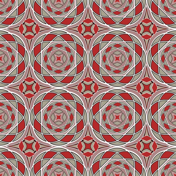 幾何学的な形をした抽象的なベクトルシームレスなパターン — ストックベクタ