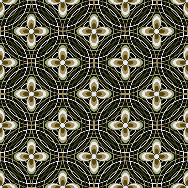 Modèle floral sans couture vectoriel abstrait — Image vectorielle