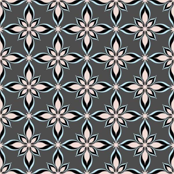 Modèle floral sans couture vectoriel abstrait — Image vectorielle