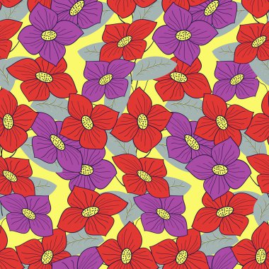 tasarlamak vektör çiçek desenli sorunsuz