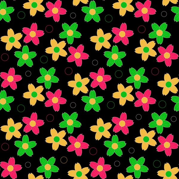 无缝的抽象花卉矢量图 — 图库矢量图片