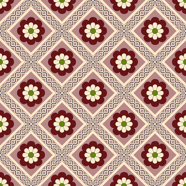 Illustration vectorielle abstraite de floral sans couture — Image vectorielle