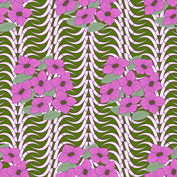 Illustration vectorielle abstraite de fleurs — Image vectorielle
