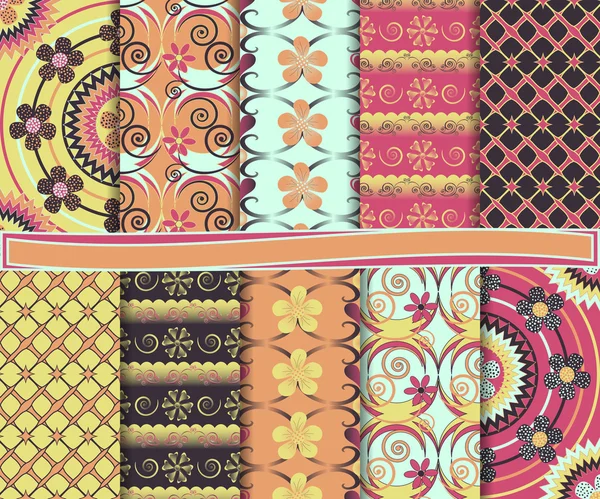 Abstract vector set van papier voor scrapbook — Stockvector