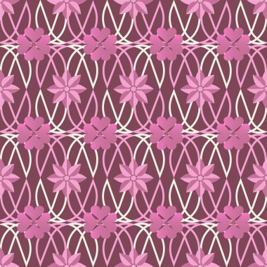 vektör çizim ile soyut çiçek