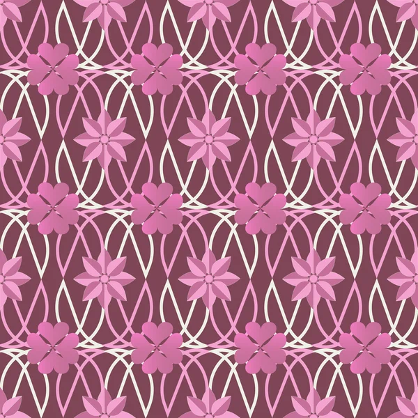 Illustration vectorielle avec des fleurs abstraites — Image vectorielle