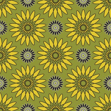 vektör sorunsuz soyut çiçek desenli