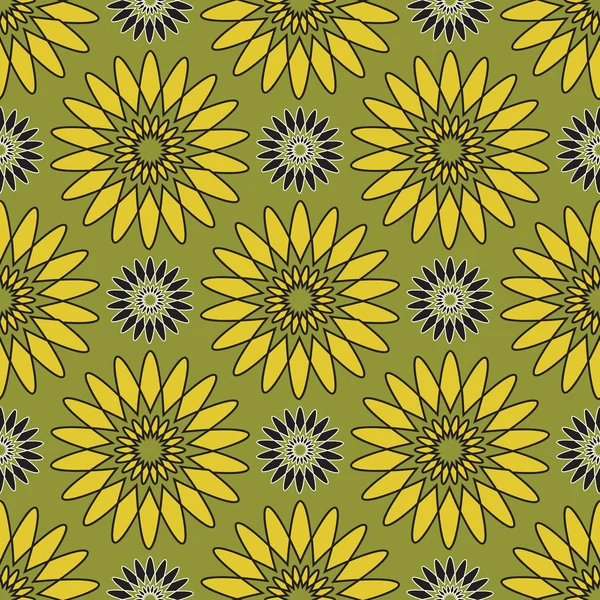 Vektor nahtlose abstrakte florale Muster — Stockvektor