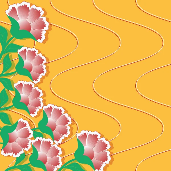 花の抽象的なベクトル イラスト — ストックベクタ