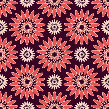 vektör sorunsuz soyut çiçek desenli