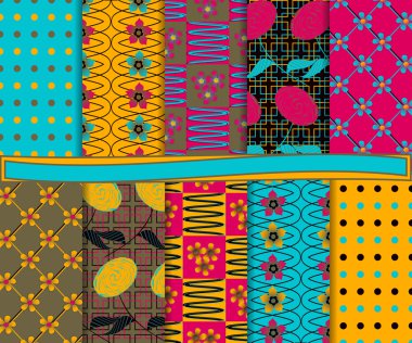 karalama defteri için kağıt tasarlamak vektör ayarla