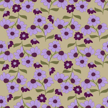 Dikişsiz vektör çiçek Çizim