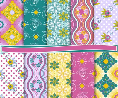 karalama defteri için kağıt tasarlamak vektör ayarla