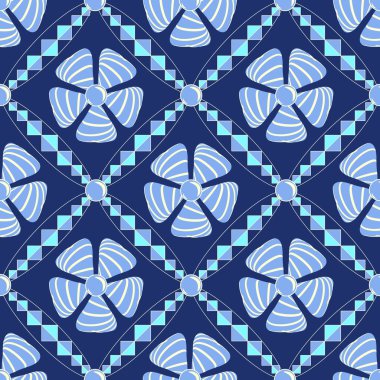 soyut çiçek sorunsuz vektör çizim