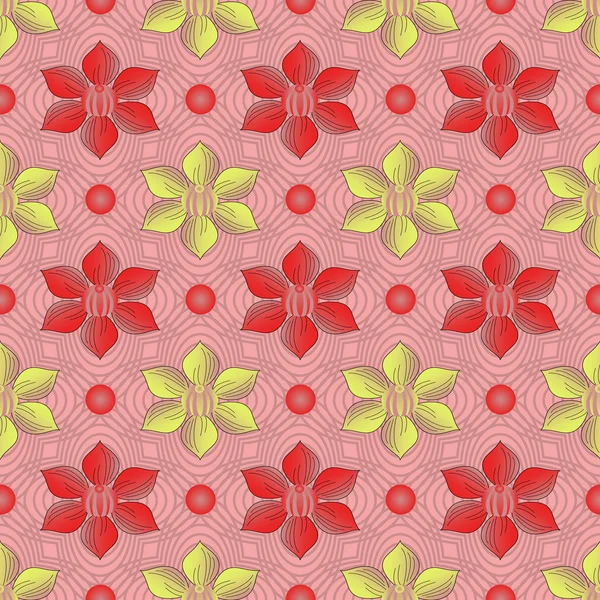 Ilustração vetorial abstrata de floral — Vetor de Stock