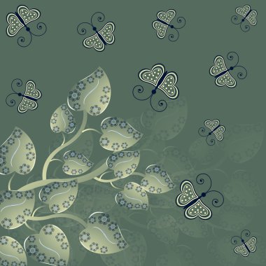 Kelebekler ile tasarlamak vektör çizim