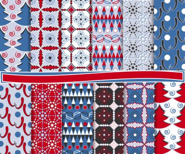 vektör kümesi Noel kağıt, karalama defteri