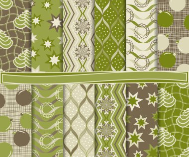 karalama defteri için Noel kağıdı tasarlamak vektör ayarla