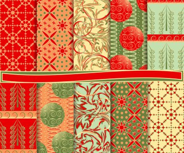 Kağıt çıkartma için soyut Noel vektör ayarla