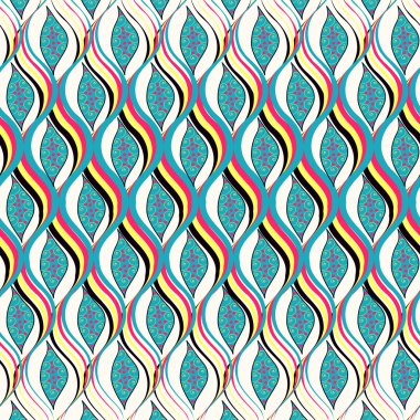 vektör çizim soyut desenli yaprakları ile