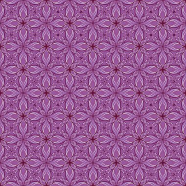 Dikişsiz soyut çiçek vektör çizim