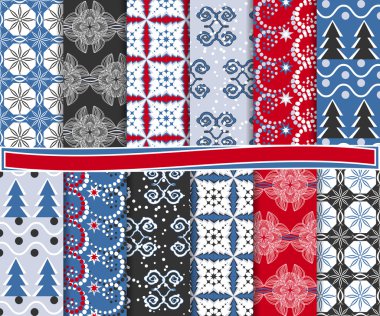 Kağıt çıkartma için soyut Noel vektör ayarla