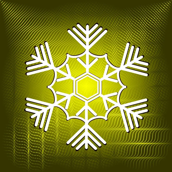 Ilustración abstracta vector de Navidad con copo de nieve — Archivo Imágenes Vectoriales