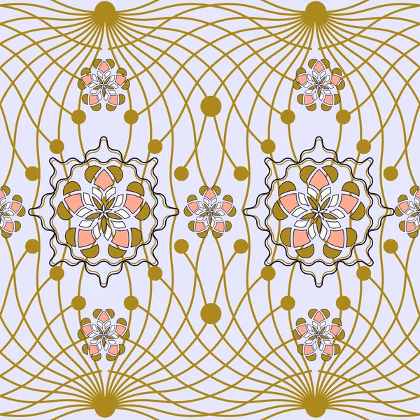 Vektorillustration mit abstraktem Muster — Stockvektor