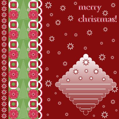 tasarlamak vektör çizim Noel tebrik kartı