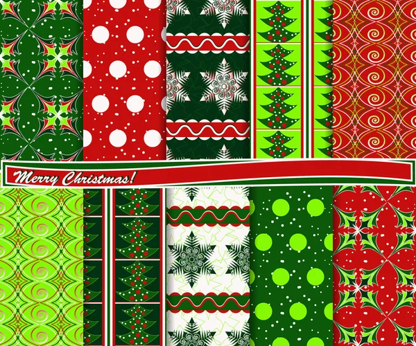 Conjunto vetorial de Natal abstrato de papel para scrapbook —  Vetores de Stock