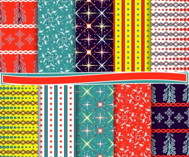 Kağıt çıkartma için soyut Noel vektör ayarla
