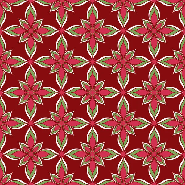 Ilustración floral abstracta sin costura vectorial — Archivo Imágenes Vectoriales
