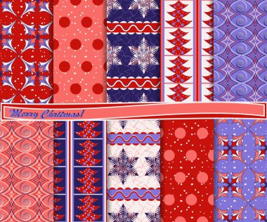 Kağıt çıkartma için soyut Noel vektör ayarla