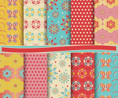 tasarlamak vektör scrapbook kağıt ayarla