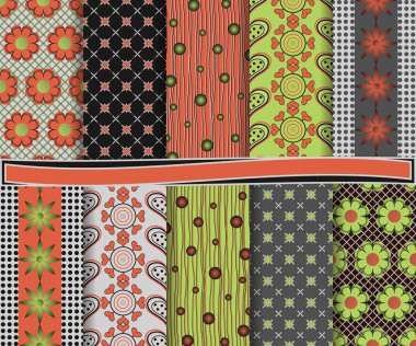 scrapbook kağıt Sevgililer günü kümesini tasarlamak vektör