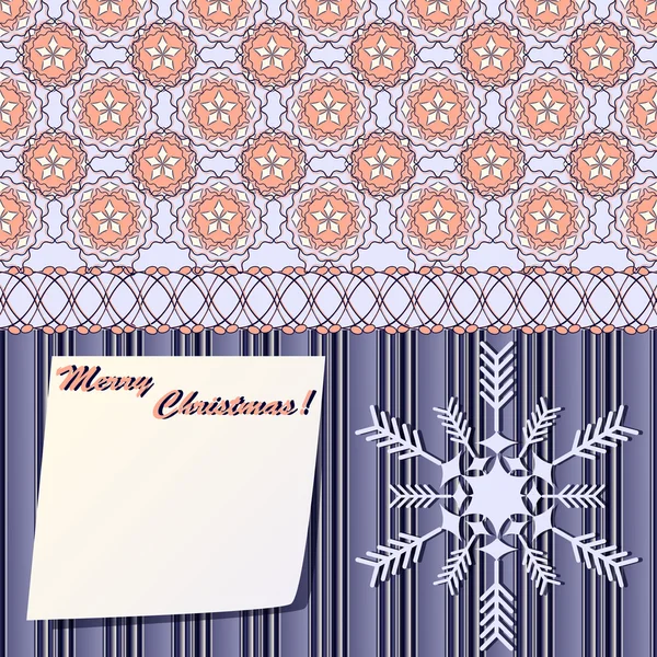 Ilustración vectorial de la tarjeta de felicitación de Navidad — Archivo Imágenes Vectoriales