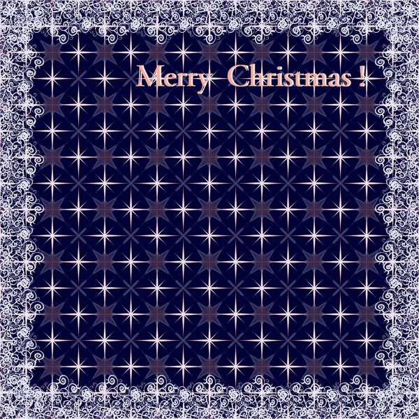 Illustration vectorielle abstraite de Noël avec des flocons de neige — Image vectorielle