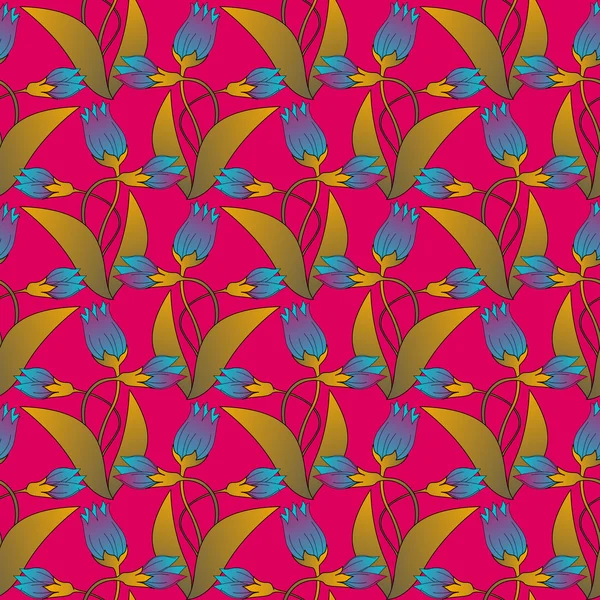 Абстрактная векторная иллюстрация с цветами — стоковый вектор
