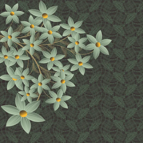 Abstrakt vektor illustration av blommor — Stock vektor