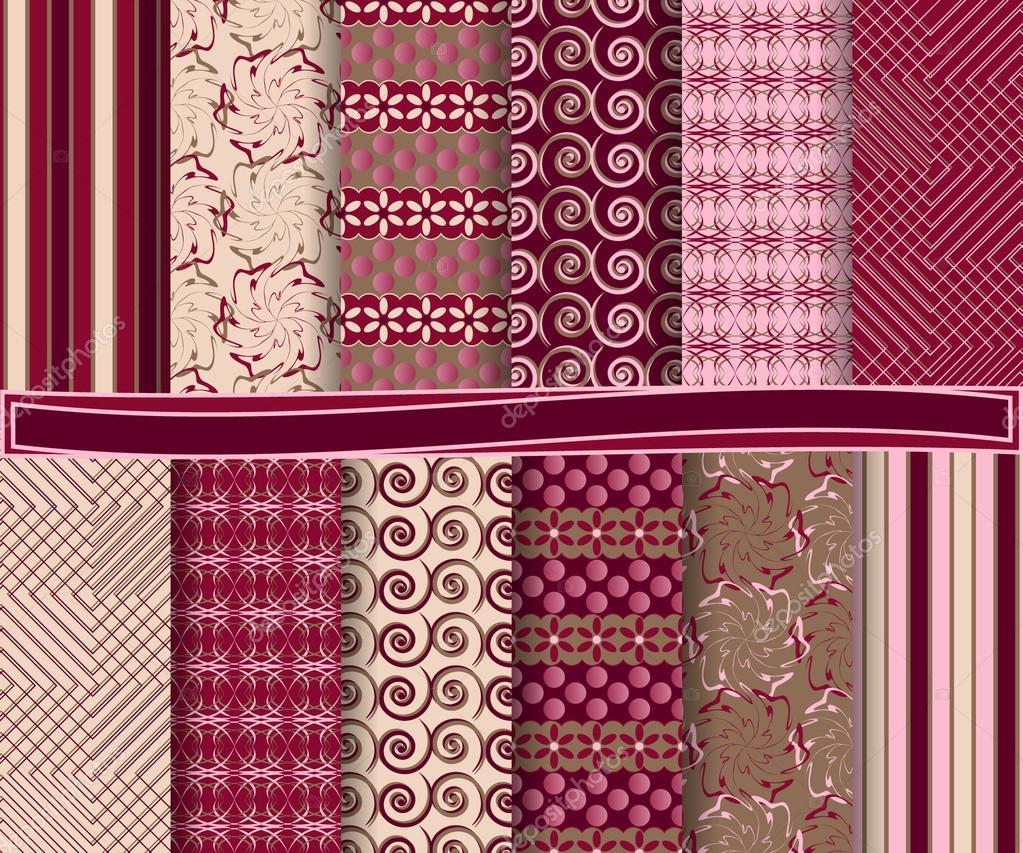 Abstract vector set of scrapbook paper Stock Vector by ©Nadin_1604 38803719