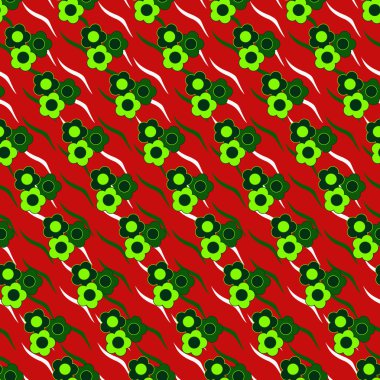 soyut vektör çiçek çizimi