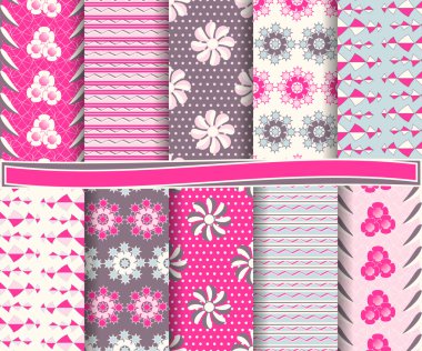 tasarlamak vektör scrapbook kağıt ayarla