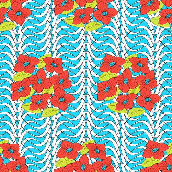 Vector abstracto ilustración floral — Archivo Imágenes Vectoriales