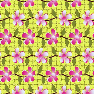 soyut çiçek vektör çizimi